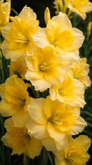 Obraz na płótnie Canvas photo close up yellow gladiolus flower details. generated AI