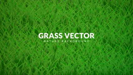 Gordijnen Green grass background texture. Eps file vector design © Onephic Studio