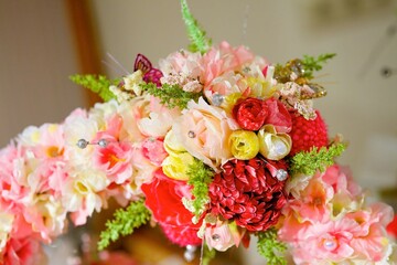 Wedding flowers as decoration