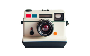 Polaroid Camera On Transparent Background.