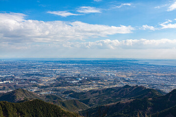 東丹沢から望む伊勢原市方面