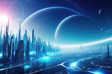 Abstract Background Futuristic Wallpaper