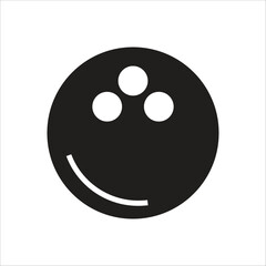 bowling ball vector icon line template