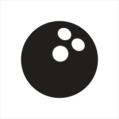 bowling ball vector icon line template