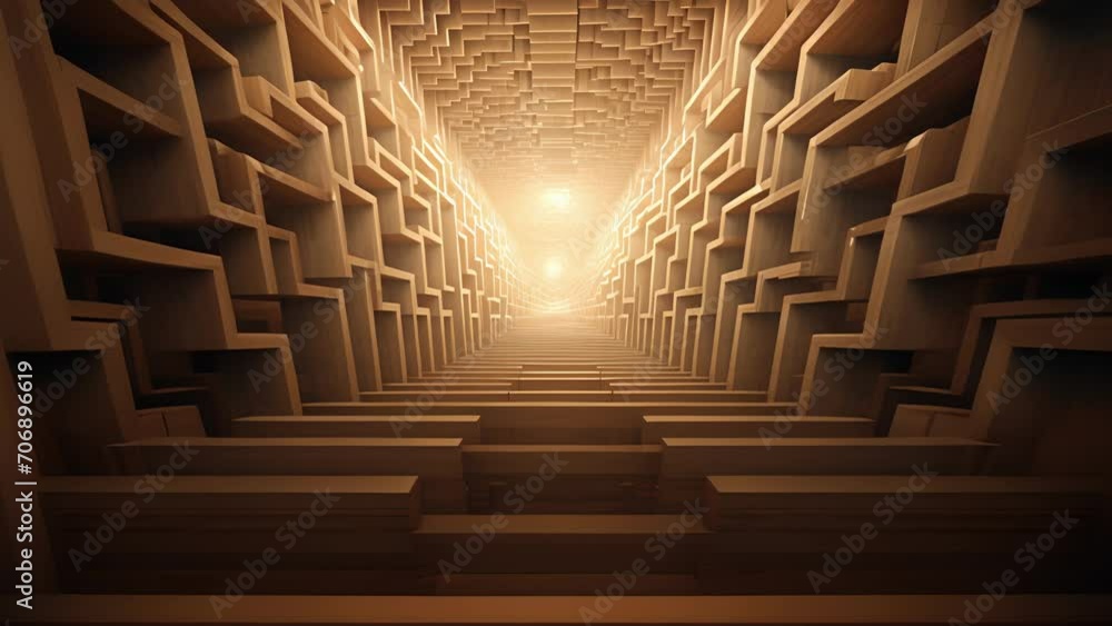 Poster step inside a mindbending abyss where staircases twist and turn in impossible angles, leading to par