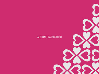 Seamless red love heart pattern illustration. Cute romantic pink hearts background print. Valentine's day holiday background texture, romantic wedding design. Romantic greeting card.