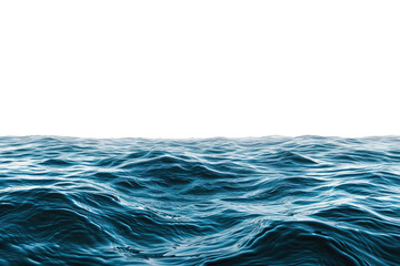 Ocean surface on a transparent background