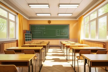 education poster template with large copy space for text