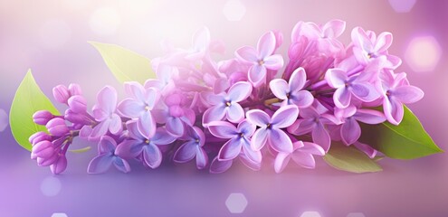 Fototapeta na wymiar purple lilac flower