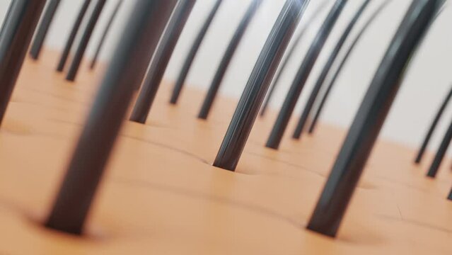 Hair care, Animation Nourish hair action of shampoo or serum. Concept Repair damaged hair. 3d rendering.	