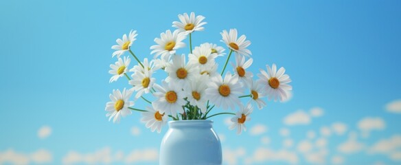 daisy plant in flower vase