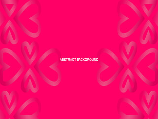 Seamless red love heart pattern illustration. Cute romantic pink hearts background print. Valentine's day holiday background texture, romantic wedding design. Romantic greeting card.