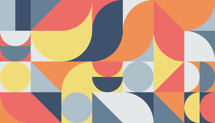 Geometric minimal pattern artwork with simple shape. Abstract pattern design for web banner, branding, business, wallpaper
