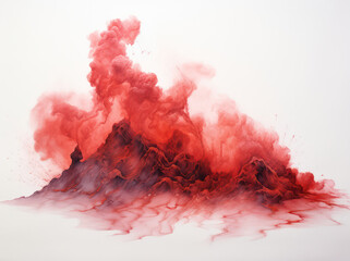 Abstract Explosion: A Dynamic Burst of Colors and Emotion on a Beautiful Pink Ink Background