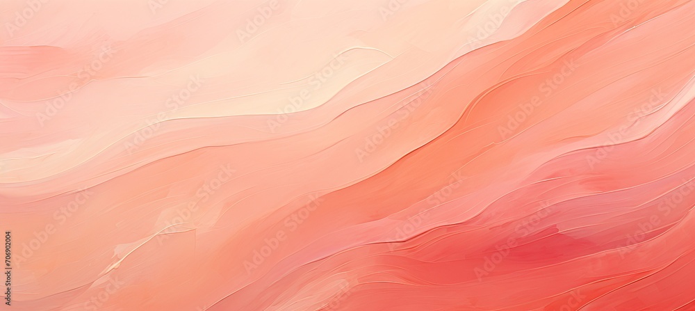Poster dynamic and serene peach fuzz waves in a modern abstract pattern for a inviting and modern aesthetic