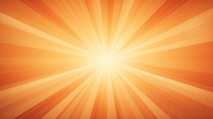 Orange Sunburst Background. Illustration. EPS10. Gradient Mesh. Generative AI