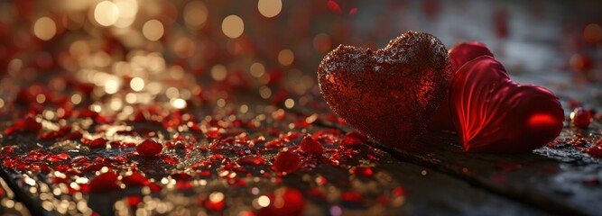 one love day love valentine hearts - obrazy, fototapety, plakaty