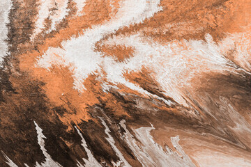 abstract oil paint texture on canvas, background. New trending PANTONE Peach Fuzz colour of 2024 year