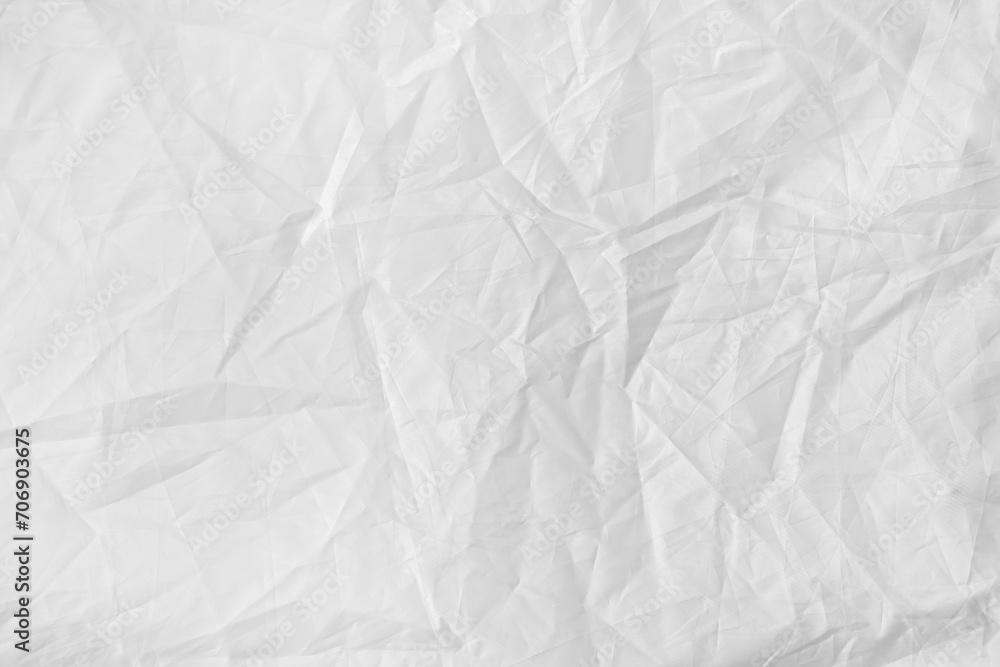 Poster white wrinkled cloth for pattern and background.