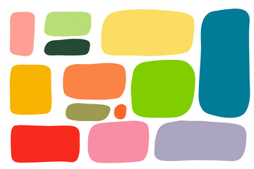 Quote color frames blank template collection. Hand drawn minimalist quote poster set. Isolated text box. Empty speech bubbles. Stock vector illustration isolated on white background.