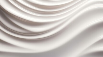 Abstract background of white silk or satin. 3d rendering, 3d illustration. Generative AI