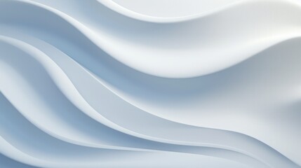 Abstract background with smooth wavy lines. 3d render illustration. Generative AI