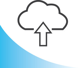 Internet upload icon. cloud icon