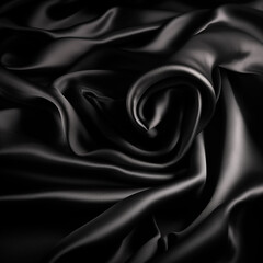 Obraz premium Patron de Textura enlosable sin bordes de Tela seda de color Negro