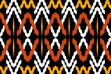 Seamless fabric pattern with traditional ornaments, design for backgrounds, carpets, wallpapers, clothes, wraps, batik, cloth.