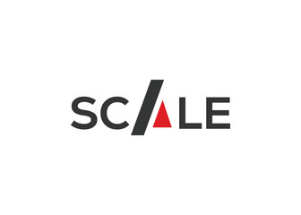 Scale letter mark logo design vector template