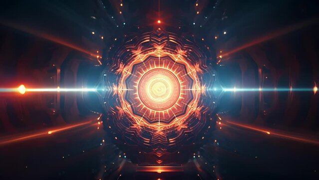 Witness a visual feast of hypnotic visuals, merging sacred geometry and surreal imagery for an otherworldly experience.