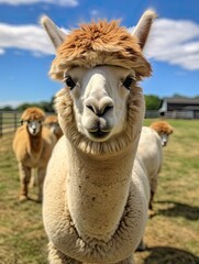 Discover the Natural Alpaca Aging Process on a Serene Farm in the Countryside