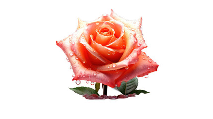 Rose Day isolated on transparent background, Generative ai.