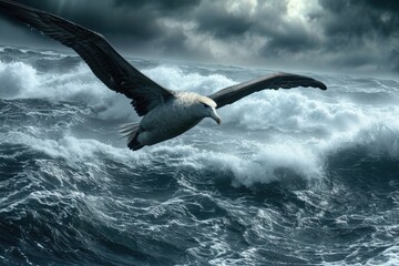 Albatross flying