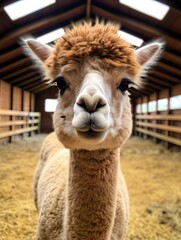 Obraz premium Ensuring Alpaca Health: A Comprehensive Guide to Vaccination and Care in the Farming Country