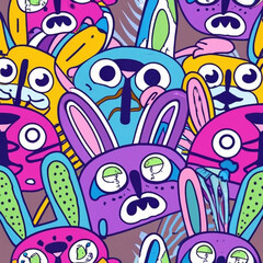 Fototapeta premium Seamless Lapin