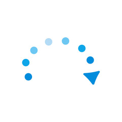 ポップなカラフルな矢印