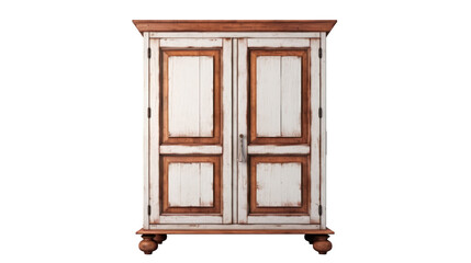 cabinet antique furniture Interior design concept furniture for living isolated on clear png background and transparent background, AI generative.