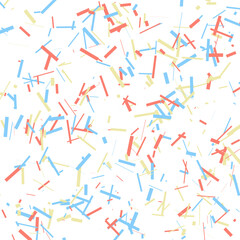 An abstract cut out transparent confetti particle texture design element.