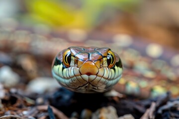 Fototapeta premium Crawling snake. 
