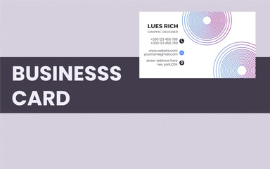 Creative modern name card and business card,Simple,Minimalist,Colorful,double sided business card template modern and clean style