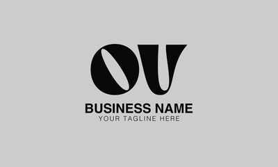 OV o ov initial logo | initial based abstract modern minimal creative logo, vector template image. luxury logotype logo, real estate homie logo. typography logo. initials logo