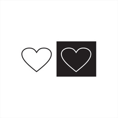 Illustration vector graphics of love icon