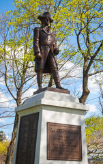 Dr. Warren statue in Gen. Joseph Warren Park