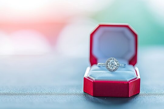 engagement ring for a romantic propose professional photography