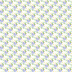Floral seamless pattern with small flowers on a white background, natural background for fabric design, wallpaper, gift wrapping, pattern for home textile