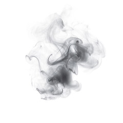 Fototapeta premium Heavy smoke isolated on transparent background
