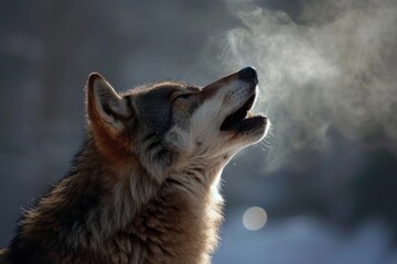 Wolf howling. 