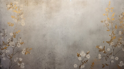 Vintage gray gold background