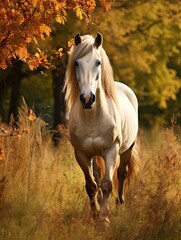 Obraz na płótnie Canvas Country Farm Horses: Captivating Nature Snapshots of Majestic Farm Animals